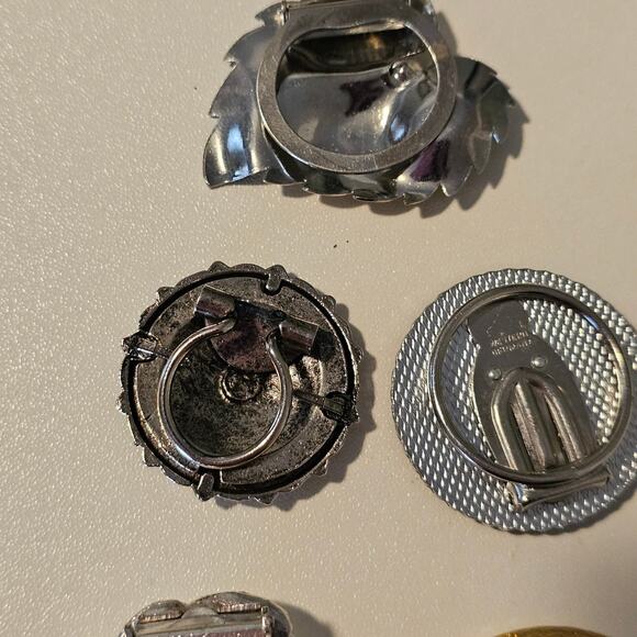 Vintage Scarf Clip Lot - Gold, Silver, Southwestern & more - some West Germany - Picture 9 of 11